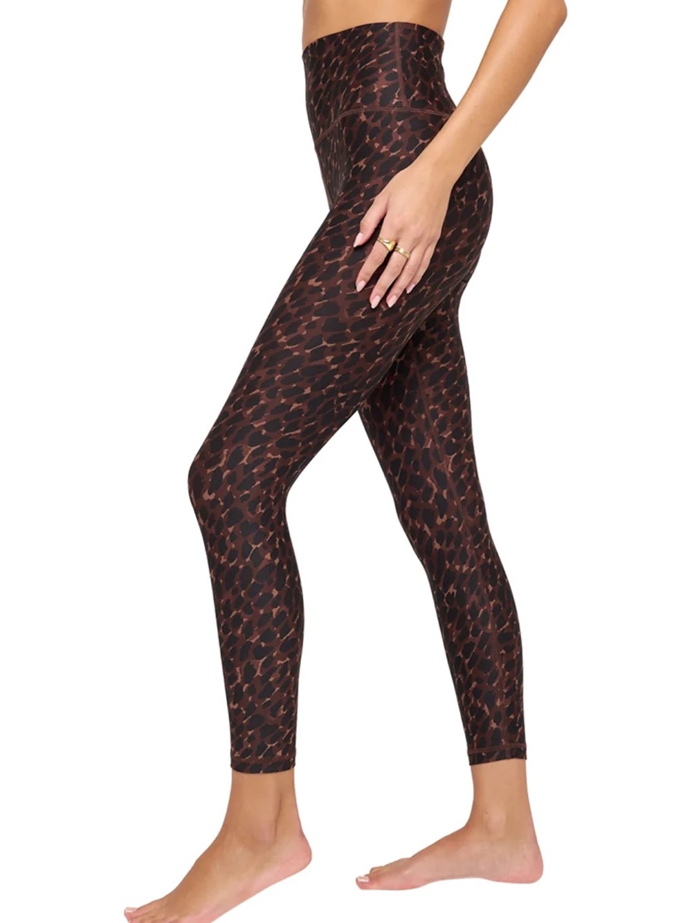 Spiritual Gangster Brown Leopard Print High-Rise Leggings